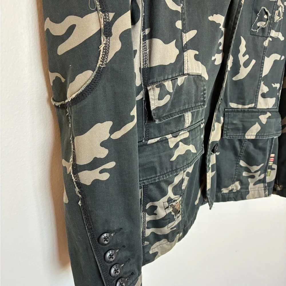 Triple Five Soul Camouflage Military Style Jacket - Picture 3 of 16